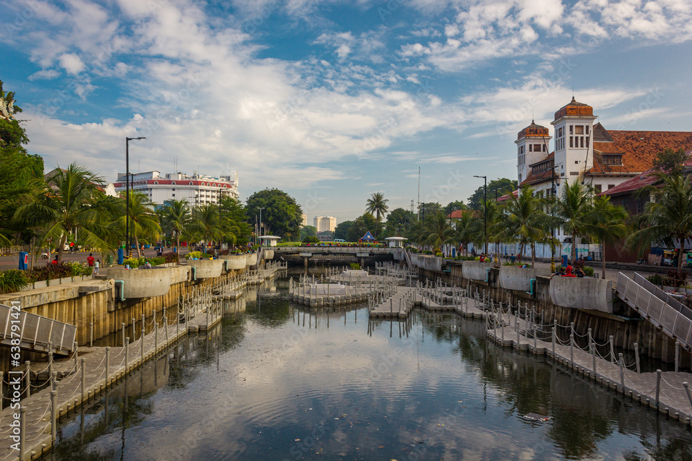 Obraz premium view of the town country