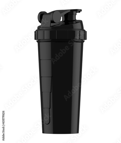 Wallpaper Mural Black plastic sports protein shakers mixers 3D Rendering Torontodigital.ca