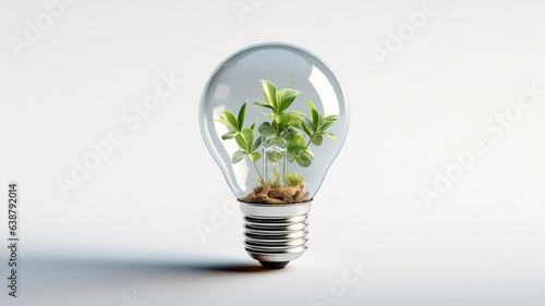 light bulb inside plant, ecological processes 