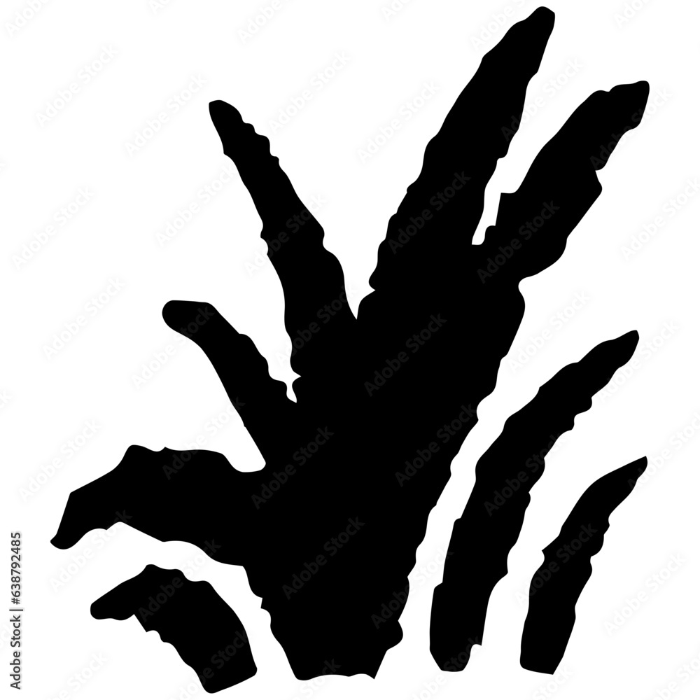 Obraz premium Grass hand drawn vector