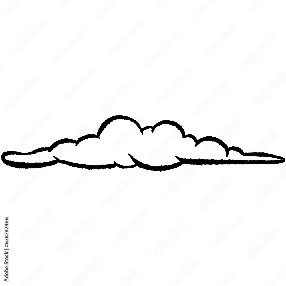 Cloud hand drawn vector Cloud hand drawn vector