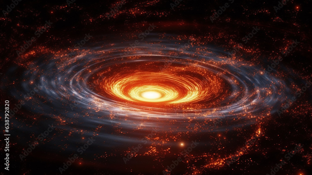 An intergalactic tunnel, like a swirling vortex, that takes us to unknown faraway parts of the universe