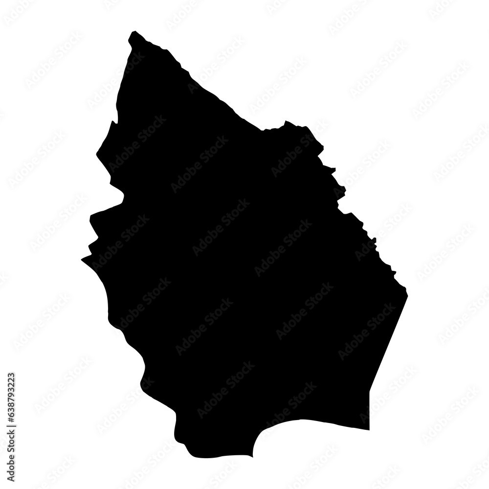 Maysan Governorate map, administrative division of Iraq. Vector illustration.