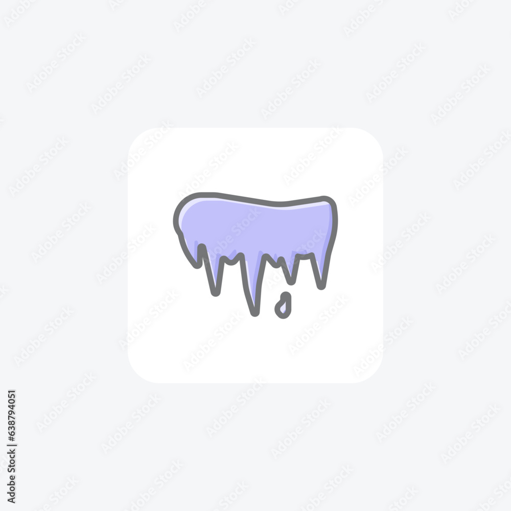 The Captivating Melting Ice Awesome Lineal Icon The Captivating Melting Ice Awesome Lineal Icon