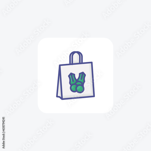 Exploring the Essence of Shopping Bag Filled Outline Icon
