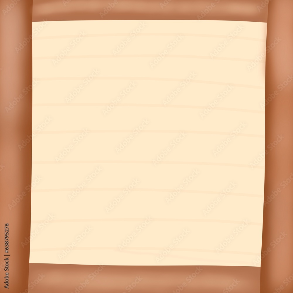 Naklejka premium brown tone background, note paper, torn paper sticking
