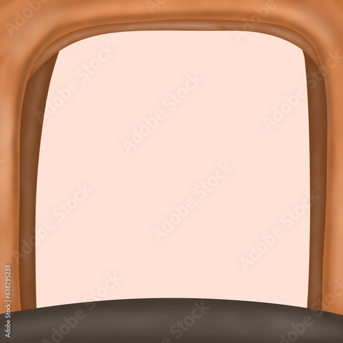 brown tone background, note paper, torn paper sticking