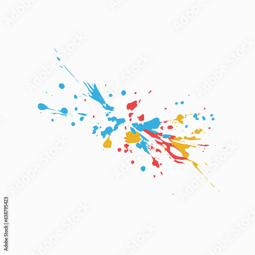 colorful ink splash vector