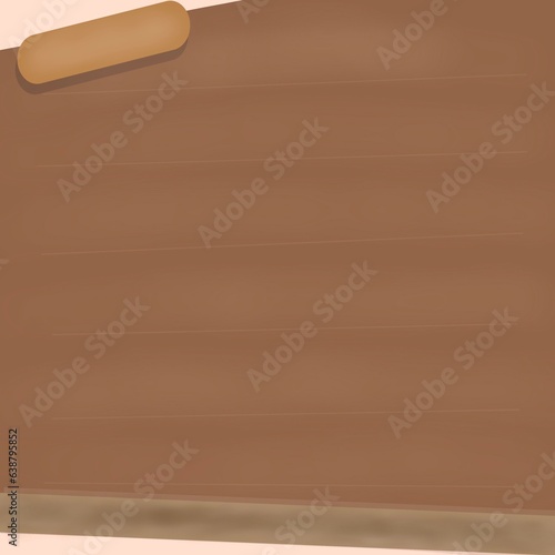 brown tone background, note paper, torn paper sticking