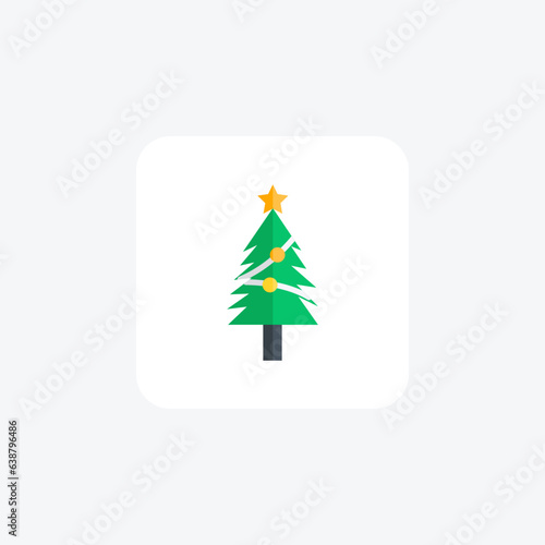 Christmas tree A Festive Tradition Flat Icon