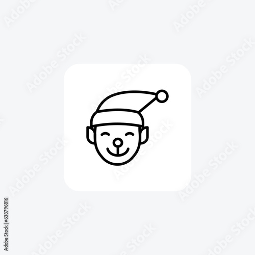 Festive Reverie of Christmas Line Icon