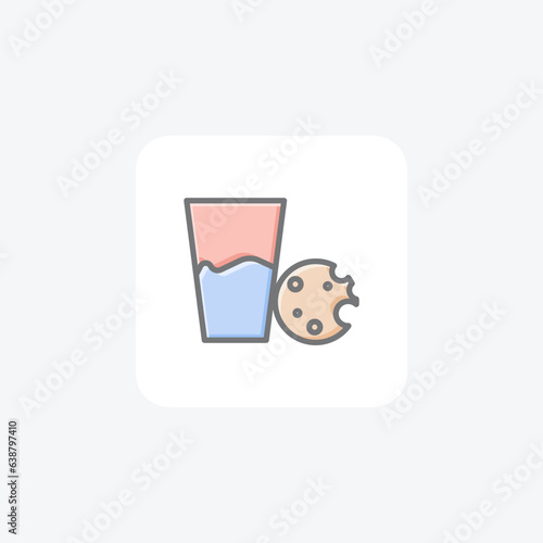 Choco-Mil Bliss Cookies Awesome Lineal Icon