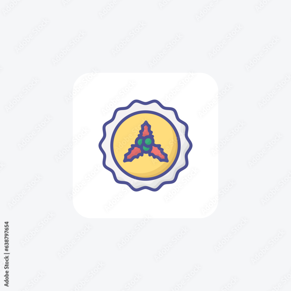 Christmas Decoration Merry Adornments Filled Outline Icon Christmas Decoration Merry Adornments Filled Outline Icon
