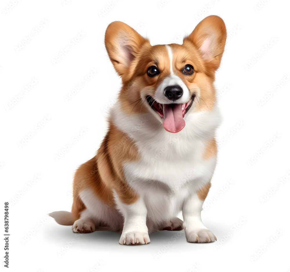 Corgi dog isolated on white background Corgi dog isolated on white background