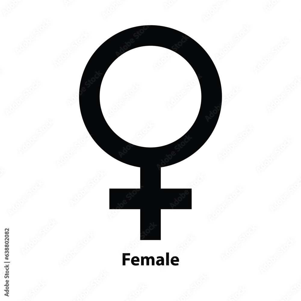 Female Symbol icon. Gender icon. vector sign isolated on a white background illustration for graphic and web design. Female Symbol icon. Gender icon. vector sign isolated on a white background illustration for graphic and web design.