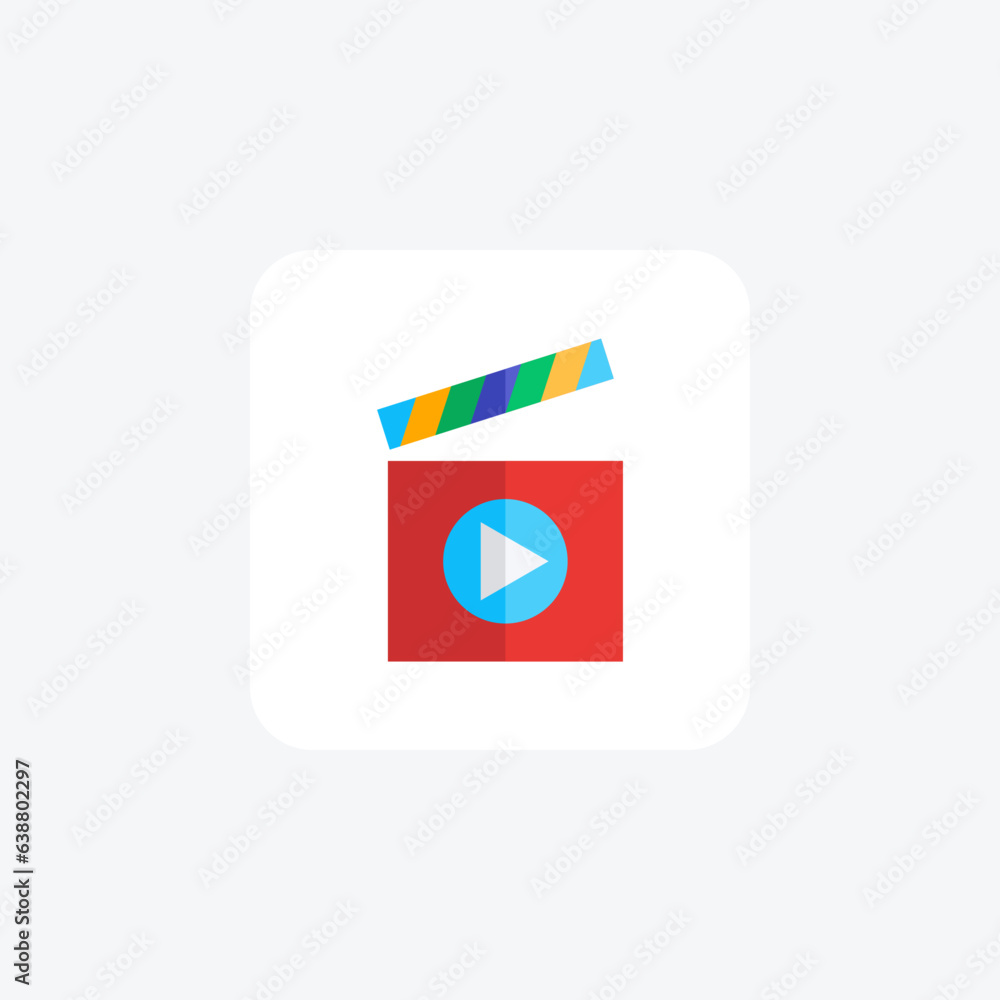 CineMax Immersive Visual Journeys Flat Icon CineMax Immersive Visual Journeys Flat Icon