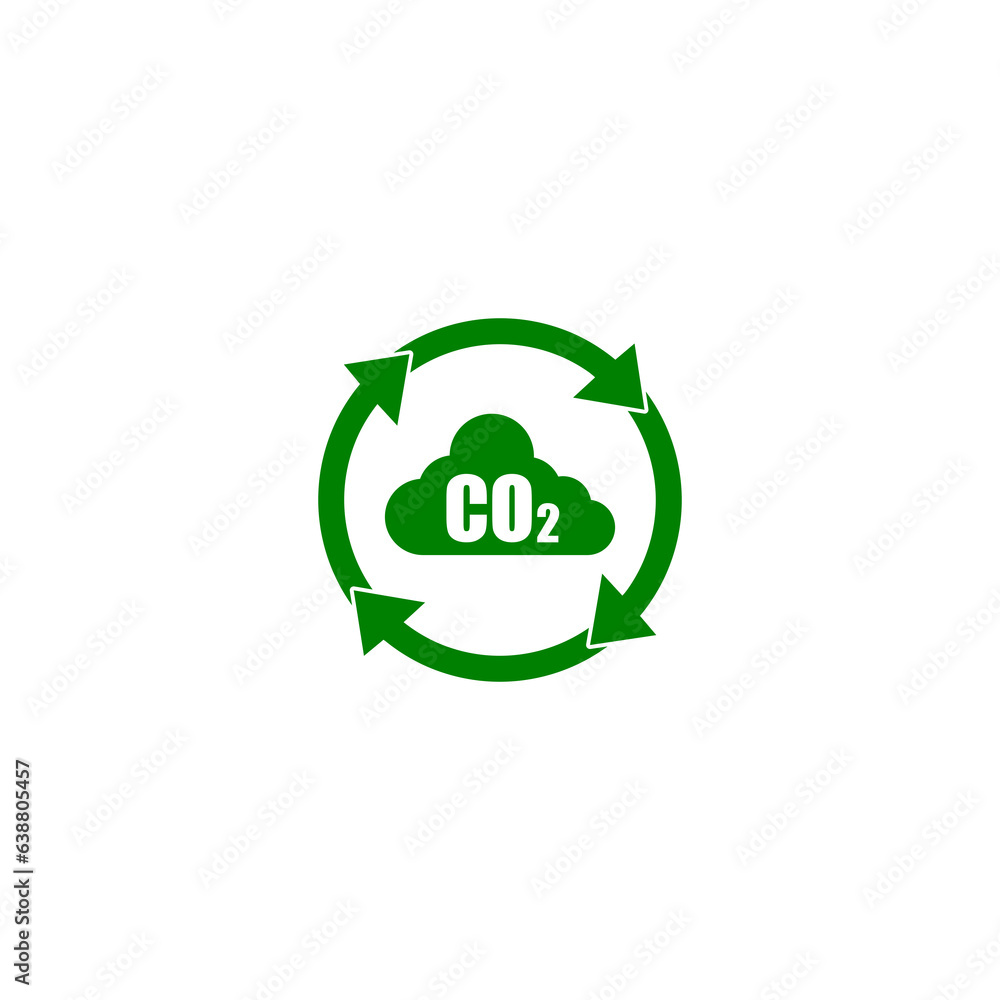 CO2 emissions icon isolated on transparent background CO2 emissions icon isolated on transparent background