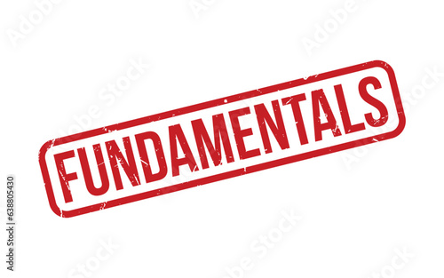 Fundamentals Rubber Stamp Seal Vector