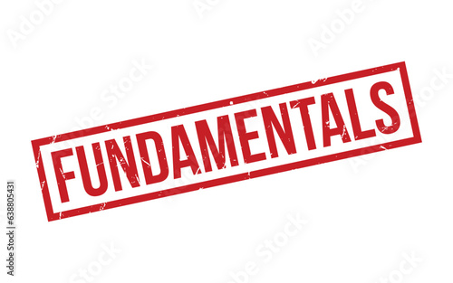 Red Fundamentals Rubber Stamp Seal Vector