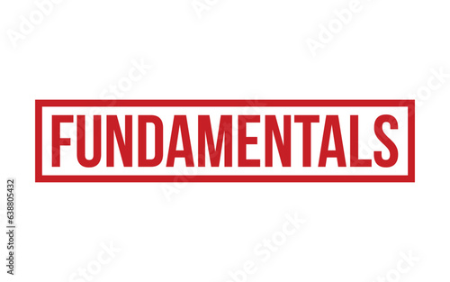 Red Fundamentals Rubber Stamp Seal Vector