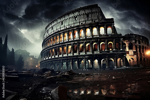 world tourism day, colosseum at night, Colosseum Illuminated: Nighttime Majesty Captured