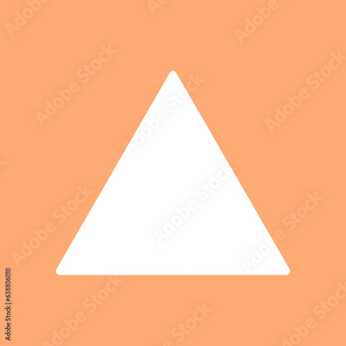 Triangle Cut-Out in a Piece of Paper. Can be used as a Photo Frame.
