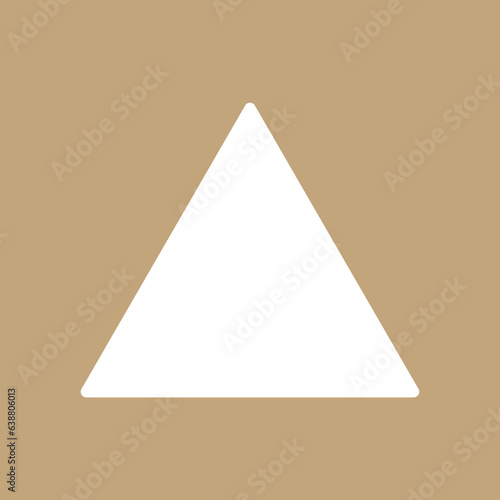 Triangle Cut-Out in a Piece of Paper. Can be used as a Photo Frame.