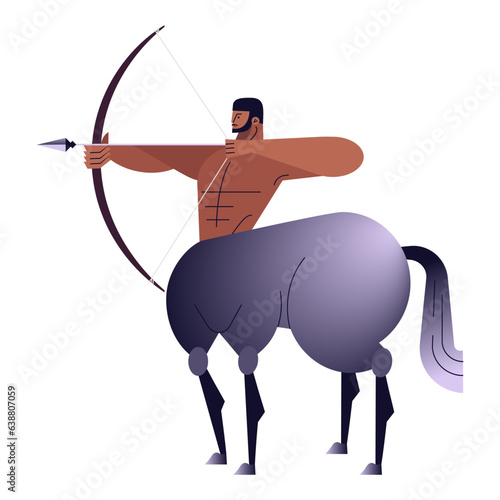 Sagittarius gradient illustration