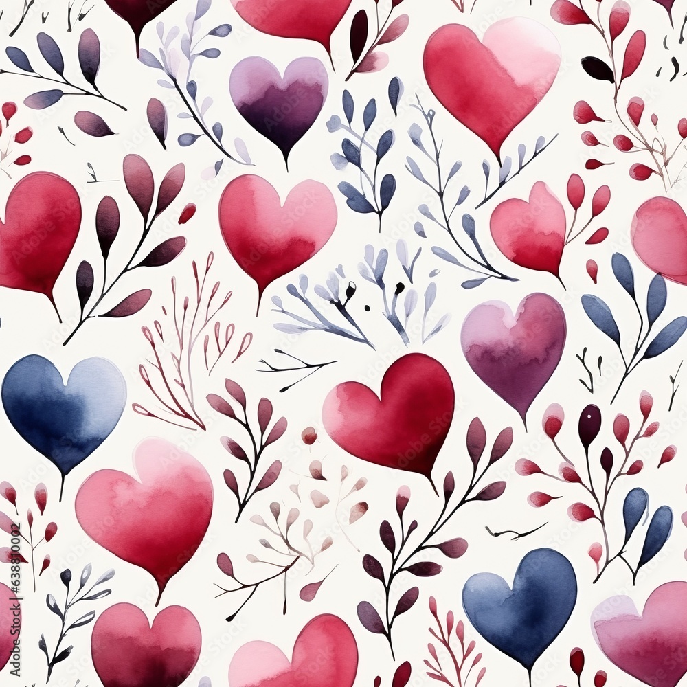 Seamless pattern. Generated AI Seamless pattern. Generated AI