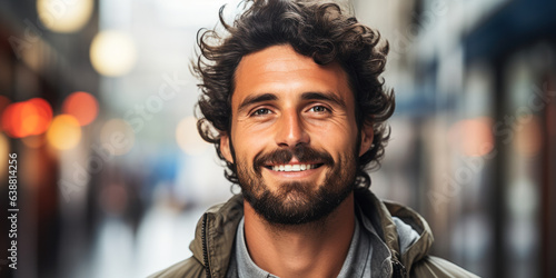 Casual Confidence: Smiling Man Portrait