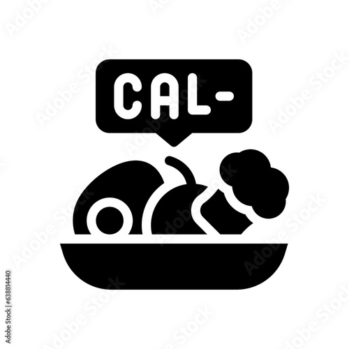 calories glyph icon