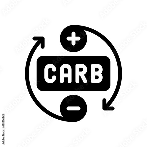 carb glyph icon