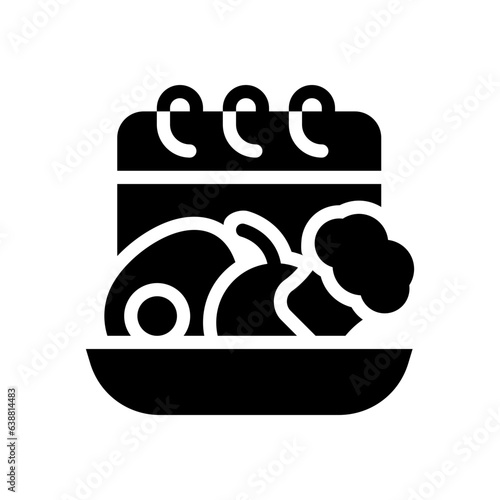 schedule glyph icon