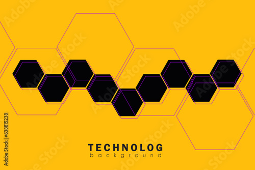 Pattern Honeycomb for Banner, Cover, Poster, Website, Placard, Advertising. 3D Abstract Background Science Hexagon for Dna, Atom, Neurons. Vector illustration