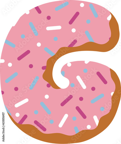 Donut Font Letter G