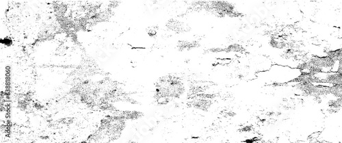 Distress overlay texture, white background on cement floor texture, monochrome texture composed of irregular graphic elements. Distressed uneven grunge background, Vector grunge texture. 