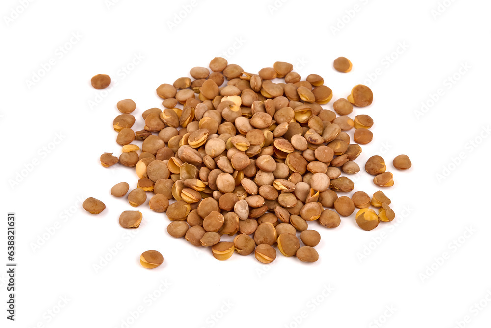 Healthy Homemade Roasted Lentil Snack, isolated on white background. Healthy Homemade Roasted Lentil Snack, isolated on white background.
