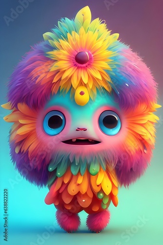 A unique cute spirit character