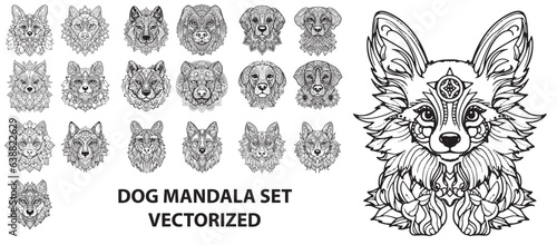 Coloring Page - Malbuch Hunde
