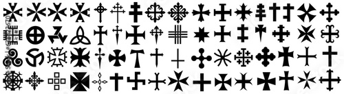European Religious Crosses and Signs - AI Illustrator photo