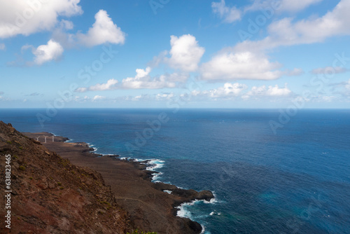 Punta de Teno is a small, rocky headland that forms the northwestern tip of Tenerife Canary islands Spain © ANADEL