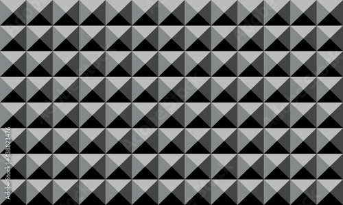 black 3d pyramid pattern background design. eps 10 vector.