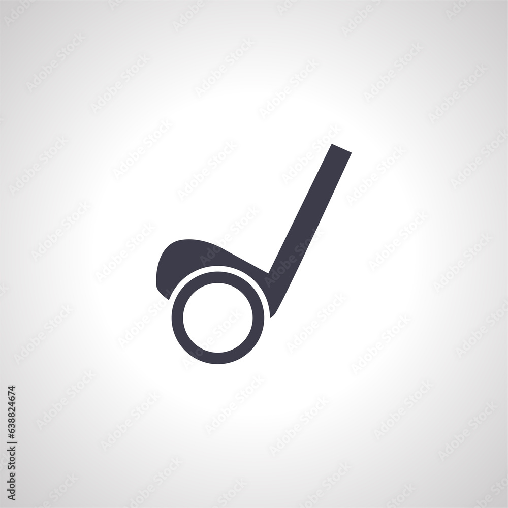 golf putter with ball icon. golf isolated icon golf putter with ball icon. golf isolated icon
