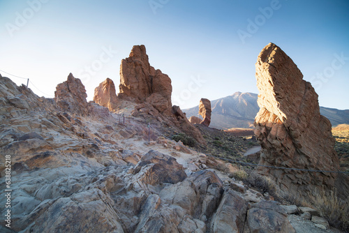 Sunset seen from the Roques de Garcia viewpoin in Teide National Park, Tenerife - Spain