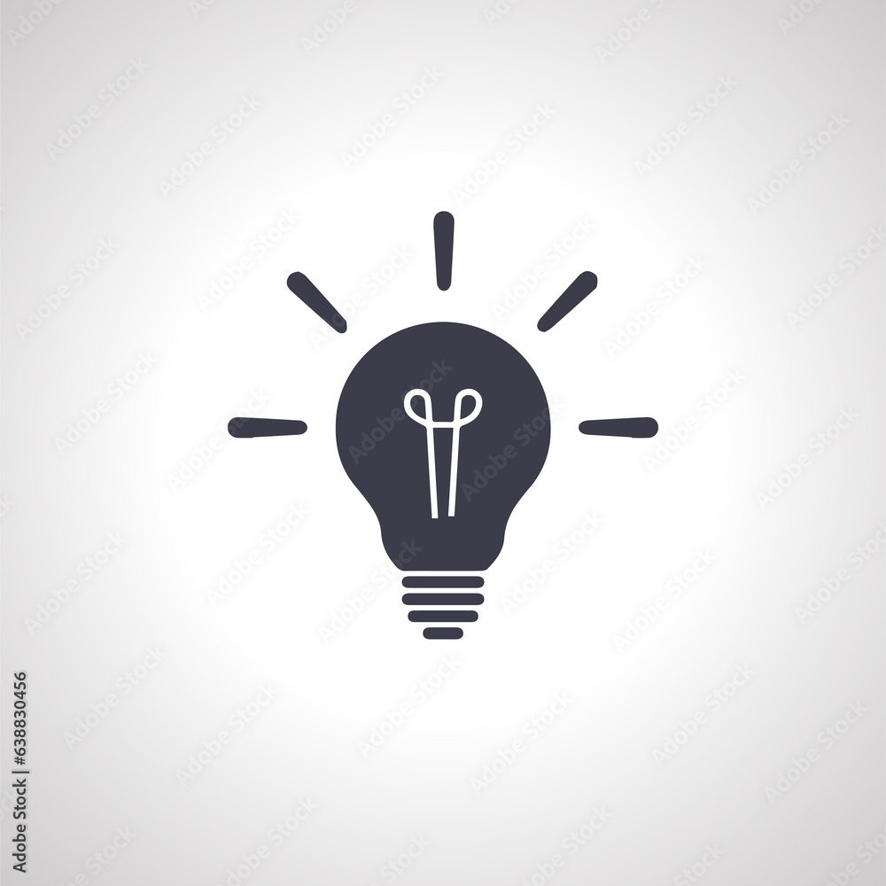 bulb isolated icon. lightbulb icon. bulb isolated icon. lightbulb icon.