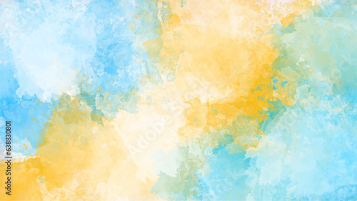 Abstract colorful watercolor for horizontal background designed with earth tone watercolor background. Watercolor paint like gradient background.	