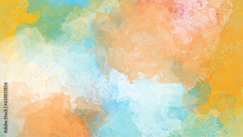 Abstract colorful watercolor for background. Watercolor texture and creative paint gradients. Abstract watercolor light background. Abstract pastel color watercolor for background. 