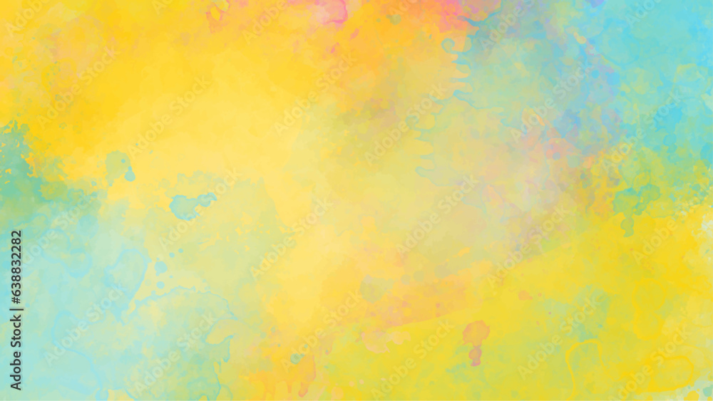 bright Abstract watercolor bleed and fringe with vibrant distressed grunge texture. Abstract horizontal background designed with earth tone watercolor stains. bright Abstract watercolor bleed and fringe with vibrant distressed grunge texture. Abstract horizontal background designed with earth tone watercolor stains.