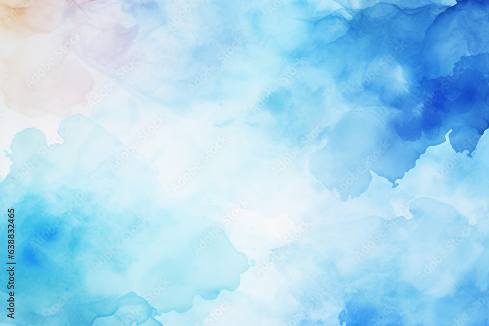 watercolor blue background