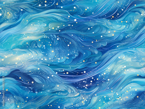 Blue wave background Abstraction